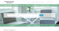 Desktop Screenshot of interiordesigndirectory.co.uk