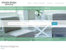 Tablet Screenshot of interiordesigndirectory.co.uk